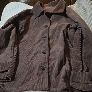 Women's Brown Corduroy Jacket